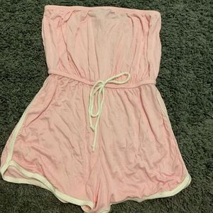 Pink tube romper